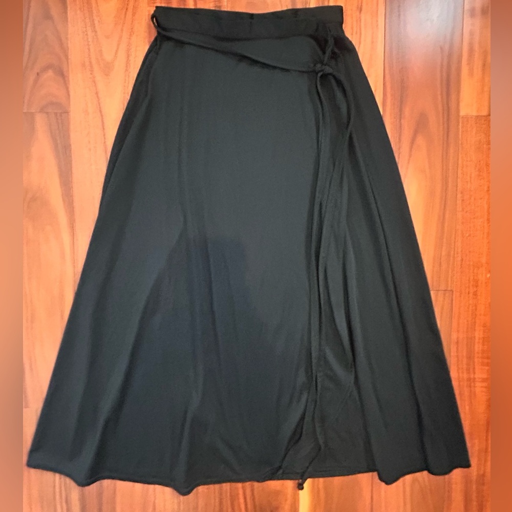 Vintage Wrap Midi Skirt